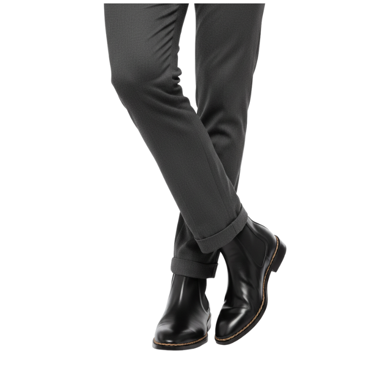 Prime Step Leather Chelsea Boots