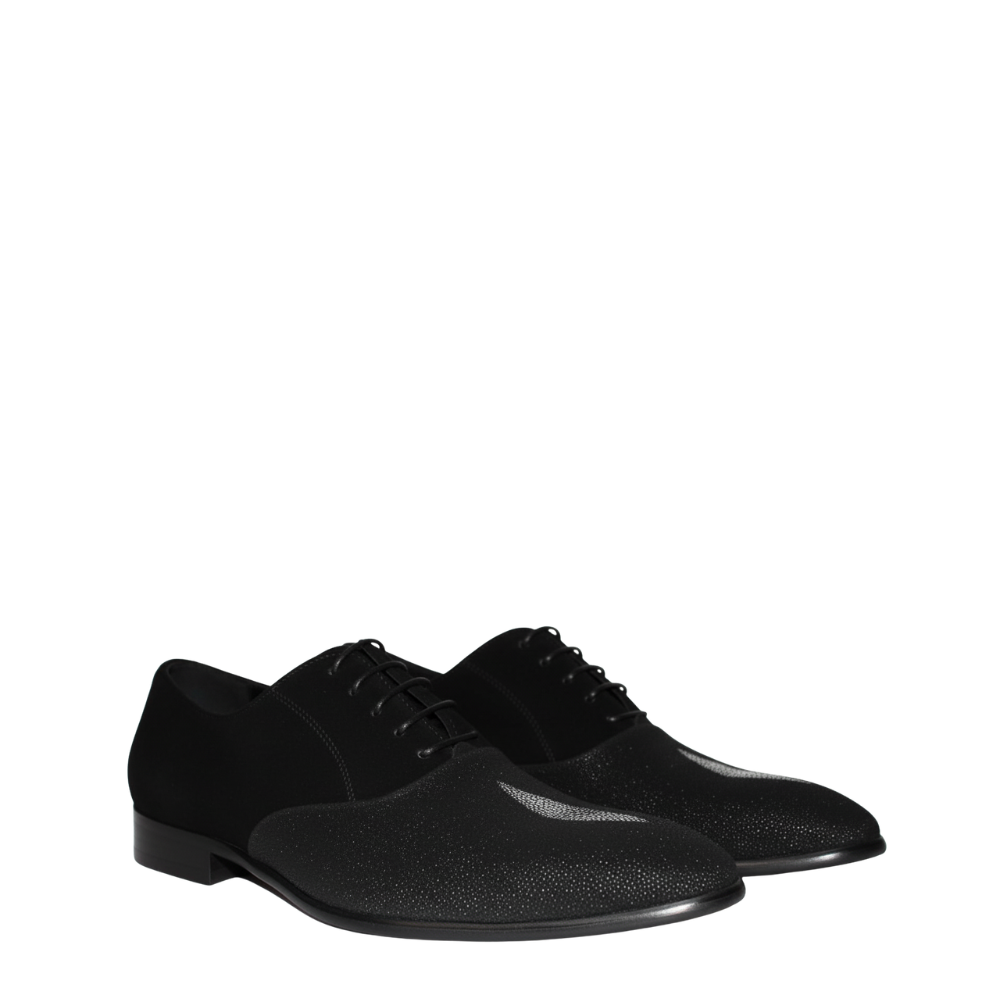 Dune Textured Lace-Up Oxfords