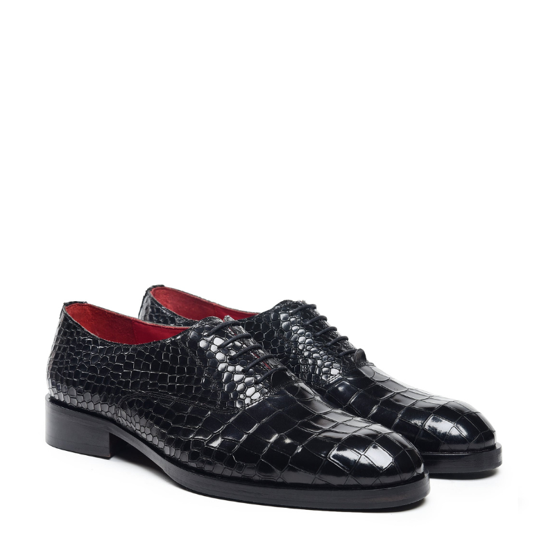 Onyx Croc Luxe Regal Majesty Oxford