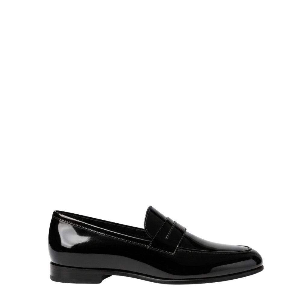Patent Shiny Leather Penny Loafer