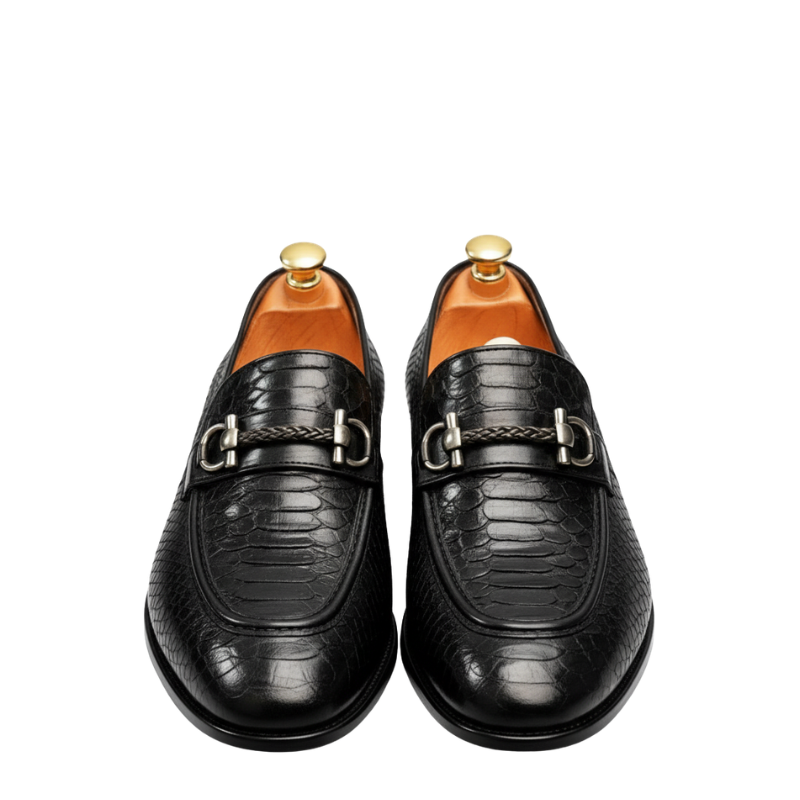 Premium Italian Croc Horsebit Loafers