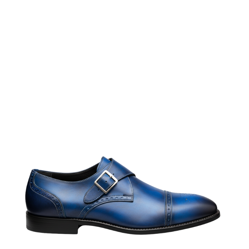 Premium Single Strap Toe Cap Monk Shoes