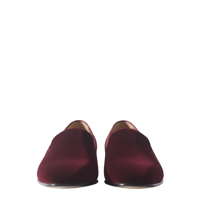 Refined Comfort Velvet Loafers Signature Statement