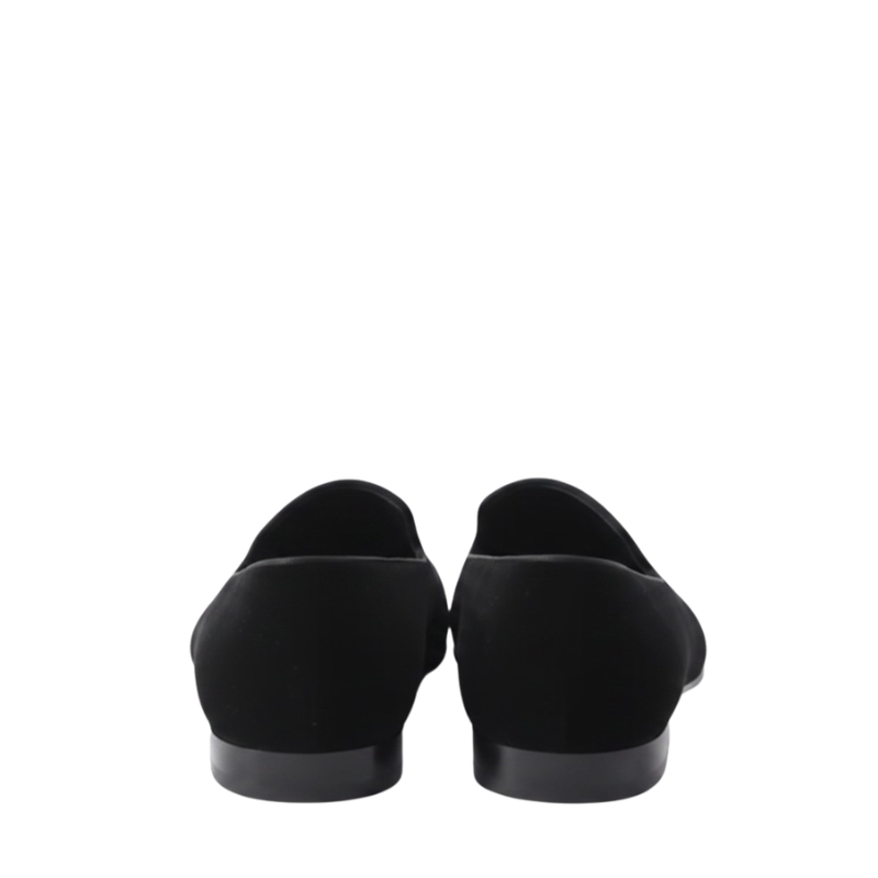 Refined Comfort Velvet Loafers Signature Statement