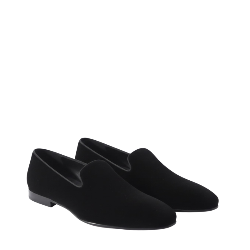 Refined Comfort Velvet Loafers Signature Statement