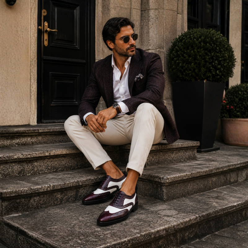 Regal Contrast Wingtip Brogue Oxford