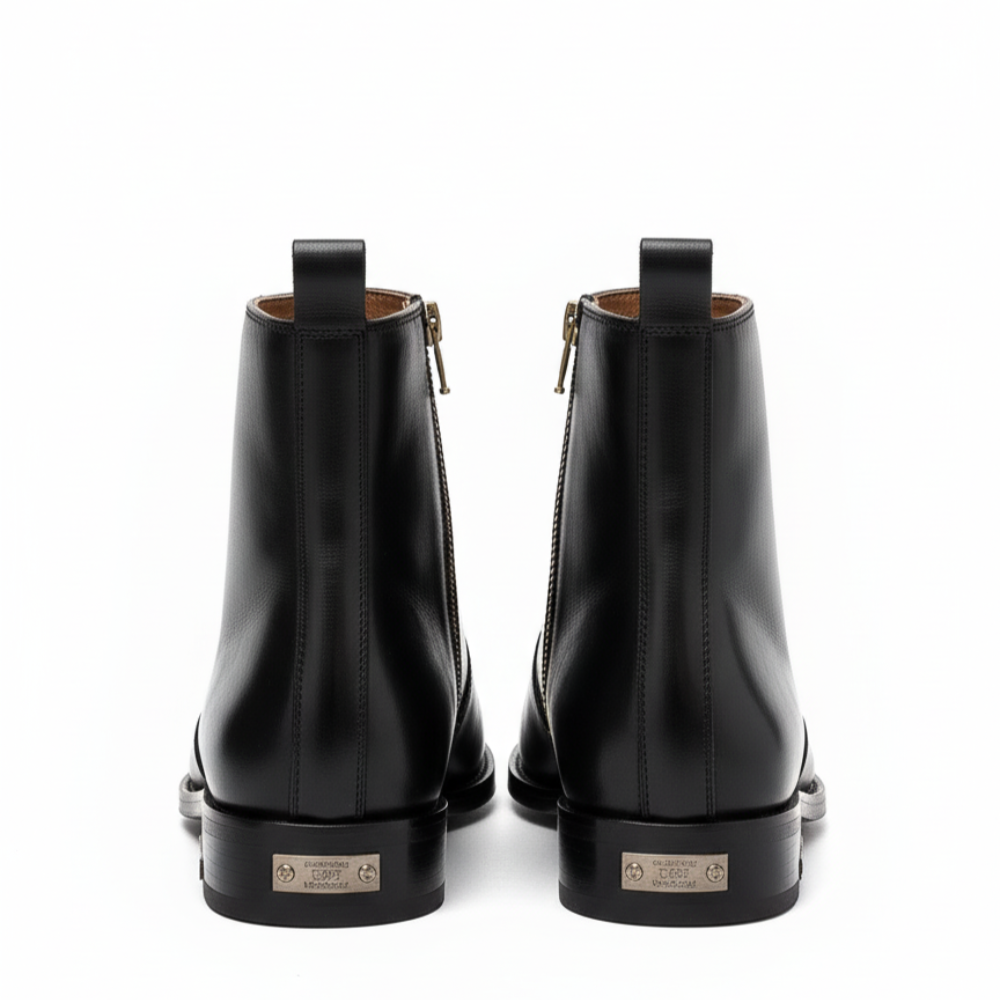 Regalia Metallic Heel Signature Chelsea Boots