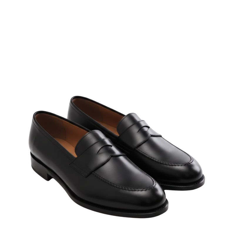 Rovelle Midnight Penny Loafers With Luxury Bold Statement