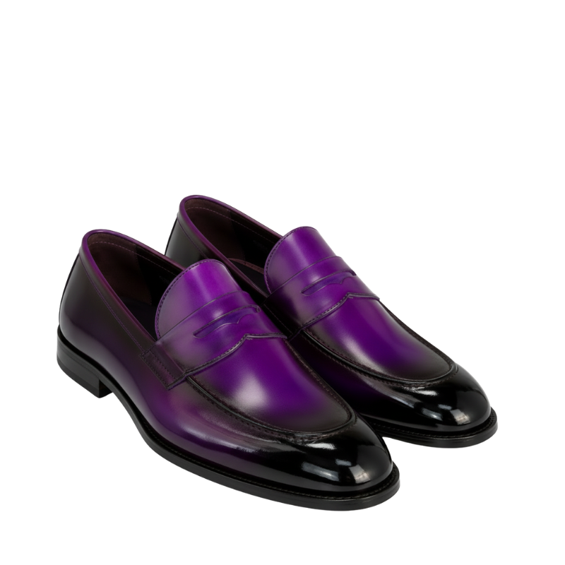 Luxury Aubergine Bold Twist Loafer