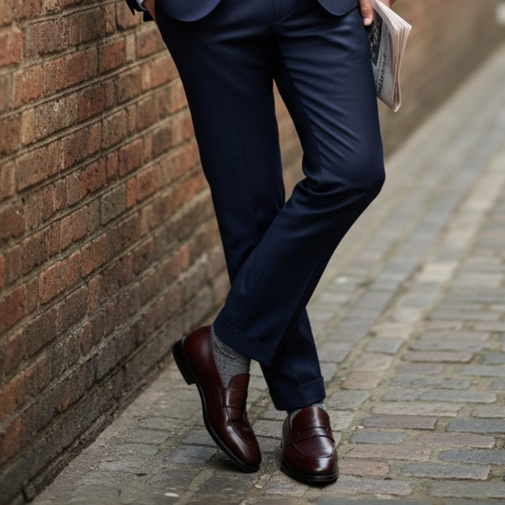 Royal Elegant Classic Penny Strap Loafers