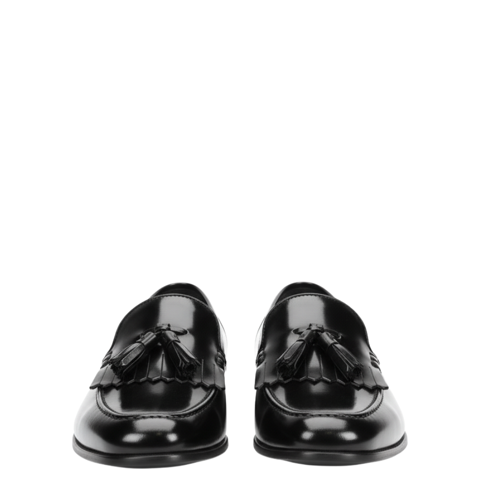 Royal Noir Tassel Signature Loafers