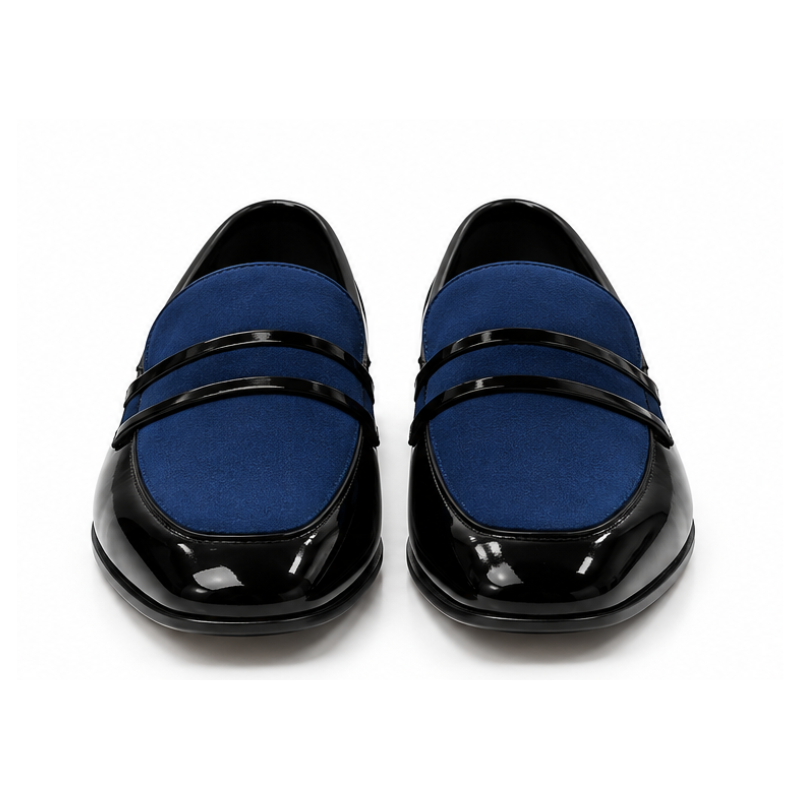 Royale Suede Double Strap Loafers