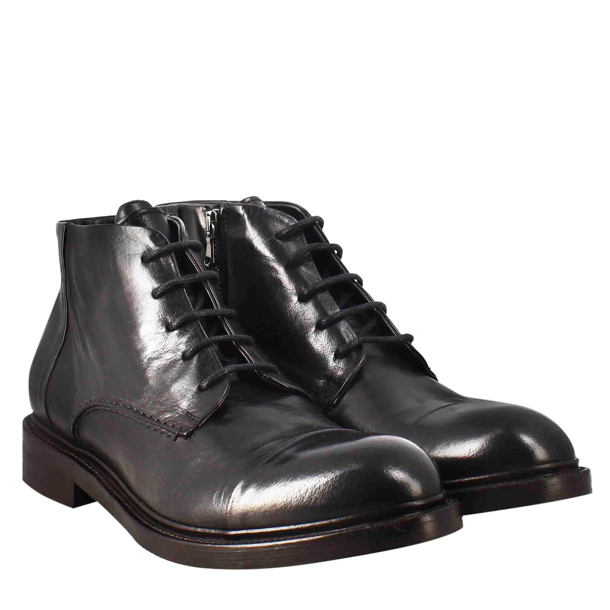 Men's candy chelsea boot washed leather