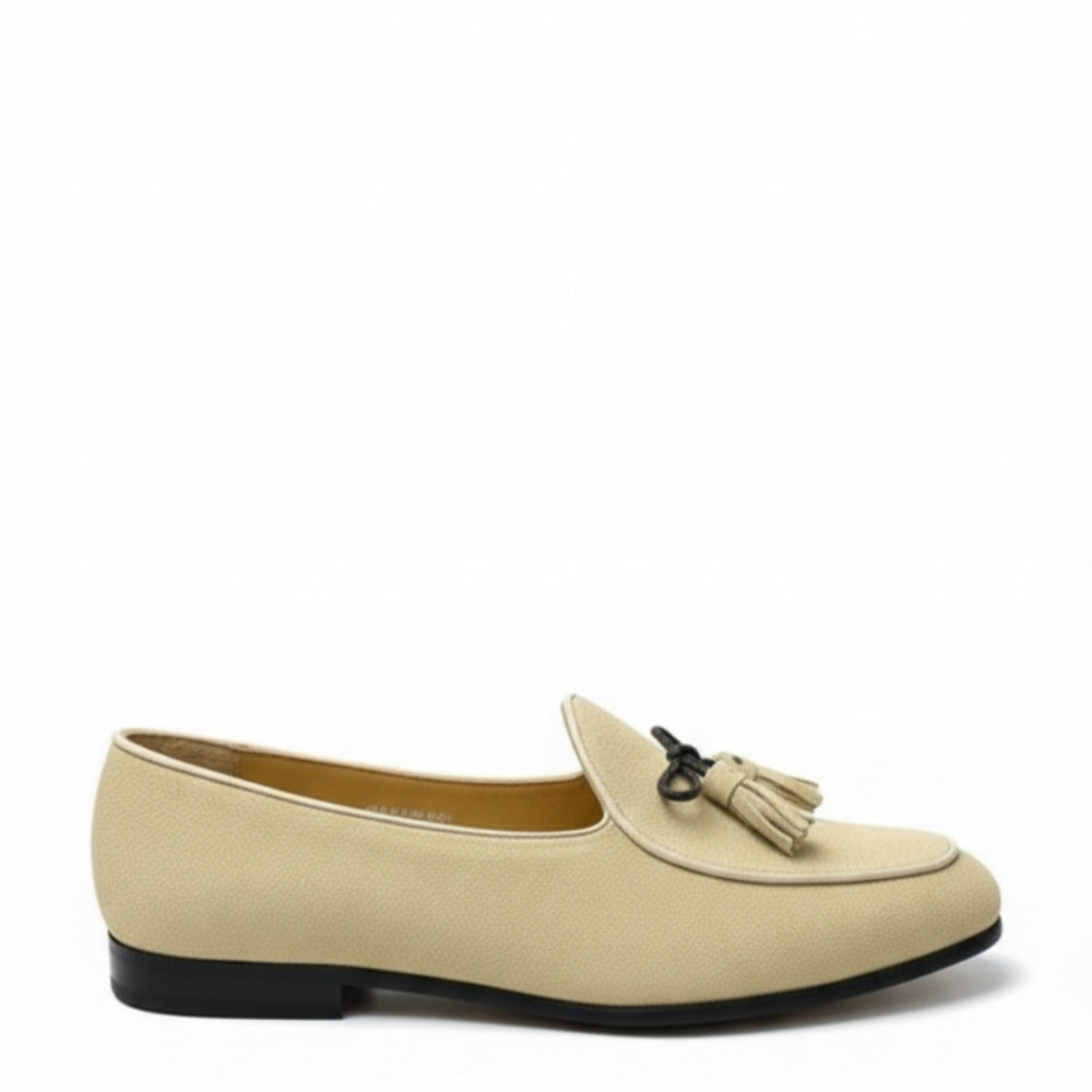 Stylish Suede Tassel Bow Loafers Shoes