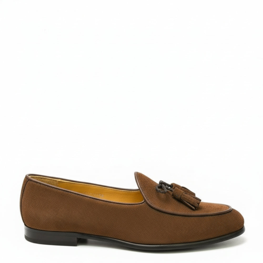 Stylish Suede Tassel Bow Loafers Shoes