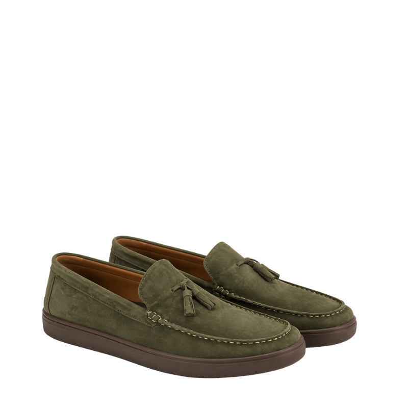 Suede Tassel Casual Men Italian Craft Loafer