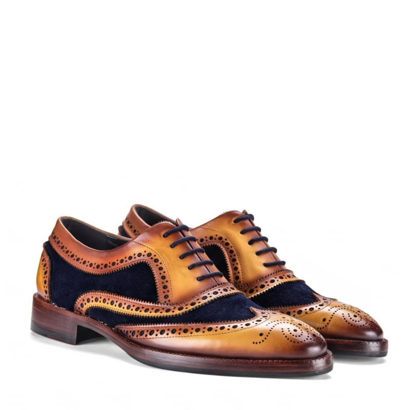 Timeless Dual Tone Wingtip Brogue Oxford