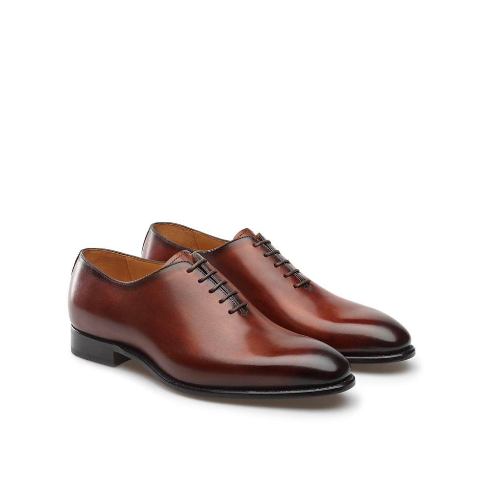 Lucille Mahoney Leather Lace Up Oxford Shoes