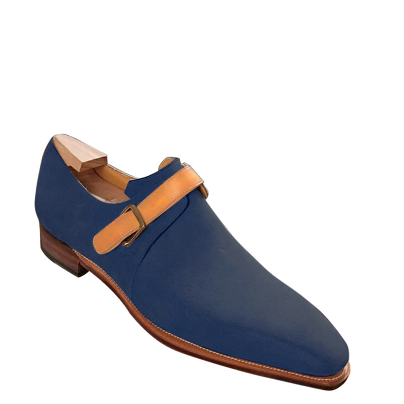 Suede Single Buckle Shoes