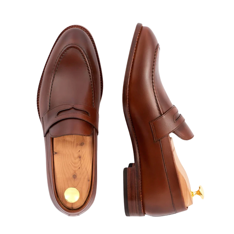 Men s Slip On Shoe with Stacked Heel