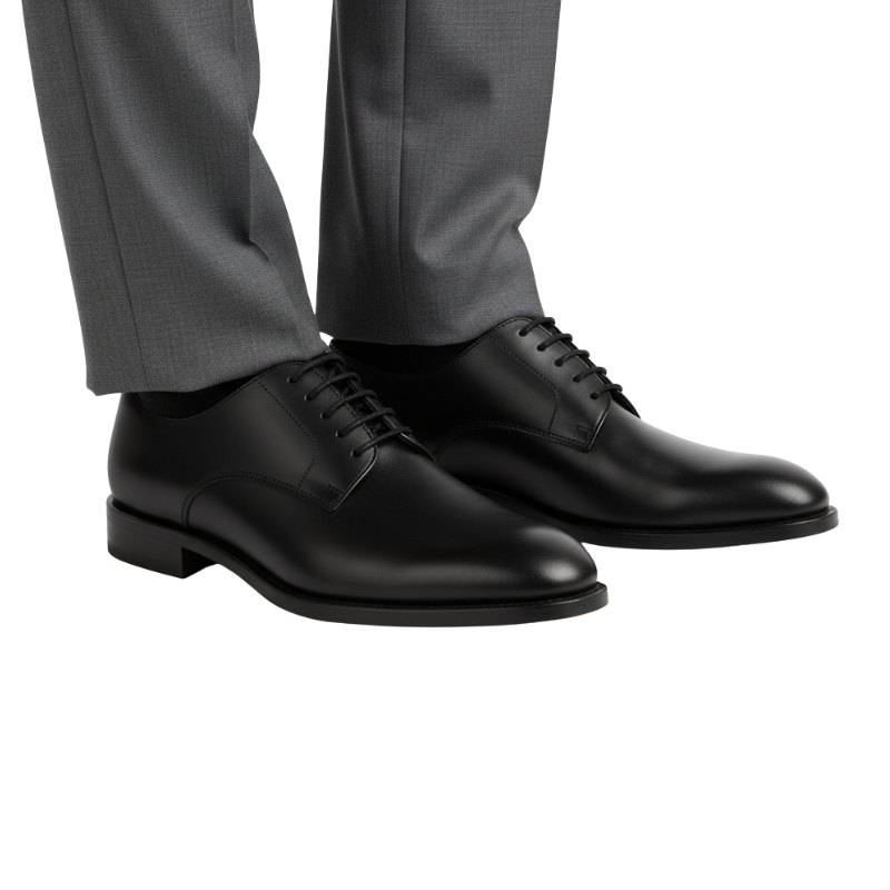 Premium Smooth Leather Sleek Finish Derby Shoes