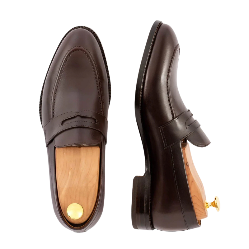 Men s Slip On Shoe with Stacked Heel