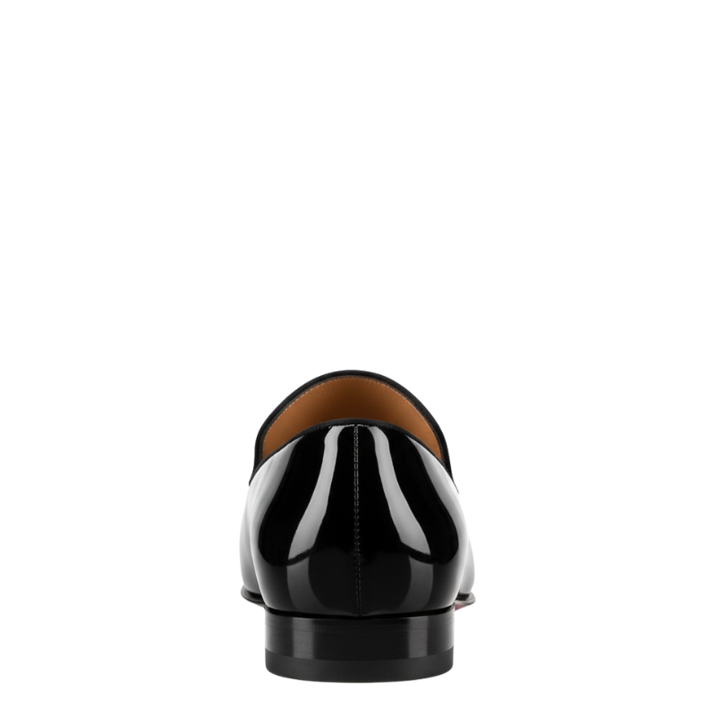 Polished Leather Patent Leather Slip-on Shoes