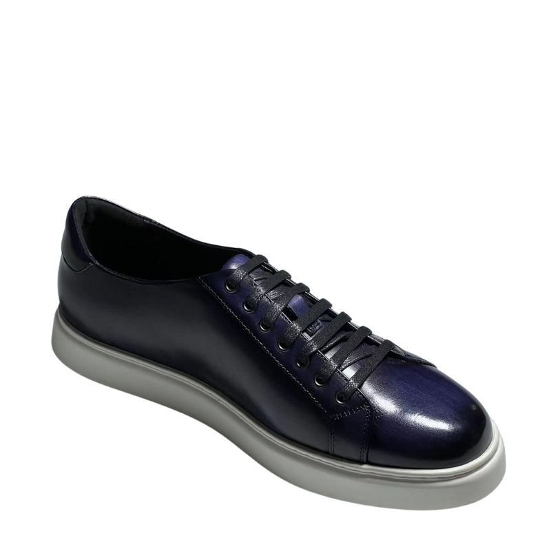 Men s Blue Casual Lace up Sneaker Shoe