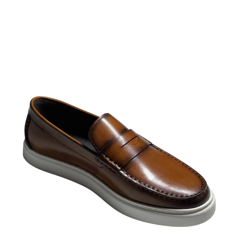 Men s Casual Brown Slip on Loafer