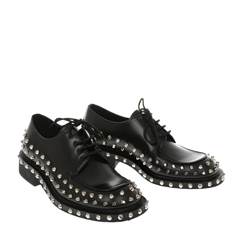Mens Studded Derby Shoes