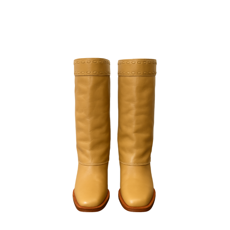 Luxury Leather Wide Fit Ankle Boots for Womens