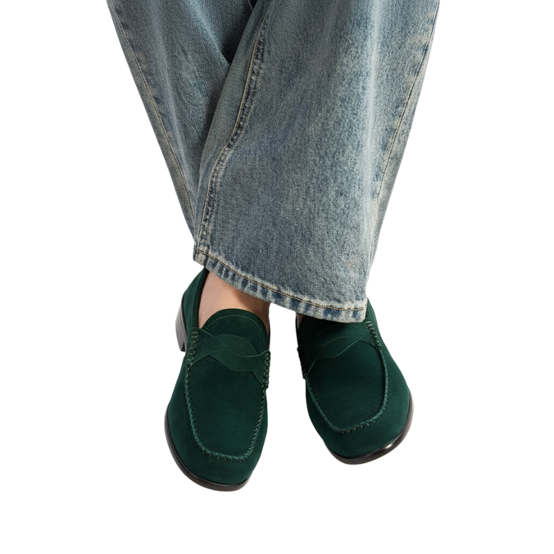 Luxury Suede Heritage Penny strap Moc Loafers