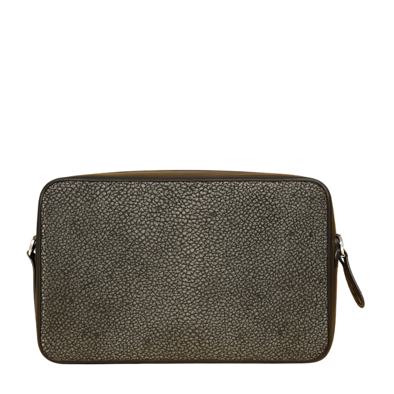 Italian Leather Velvet Grain Sling Bag