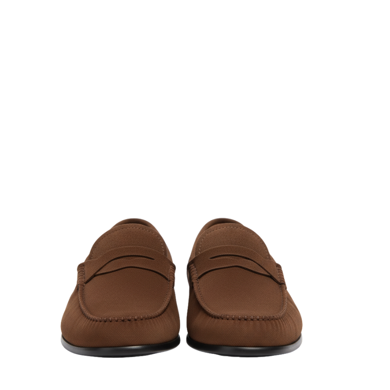 Luxury Suede Heritage Penny-strap Moc Loafers