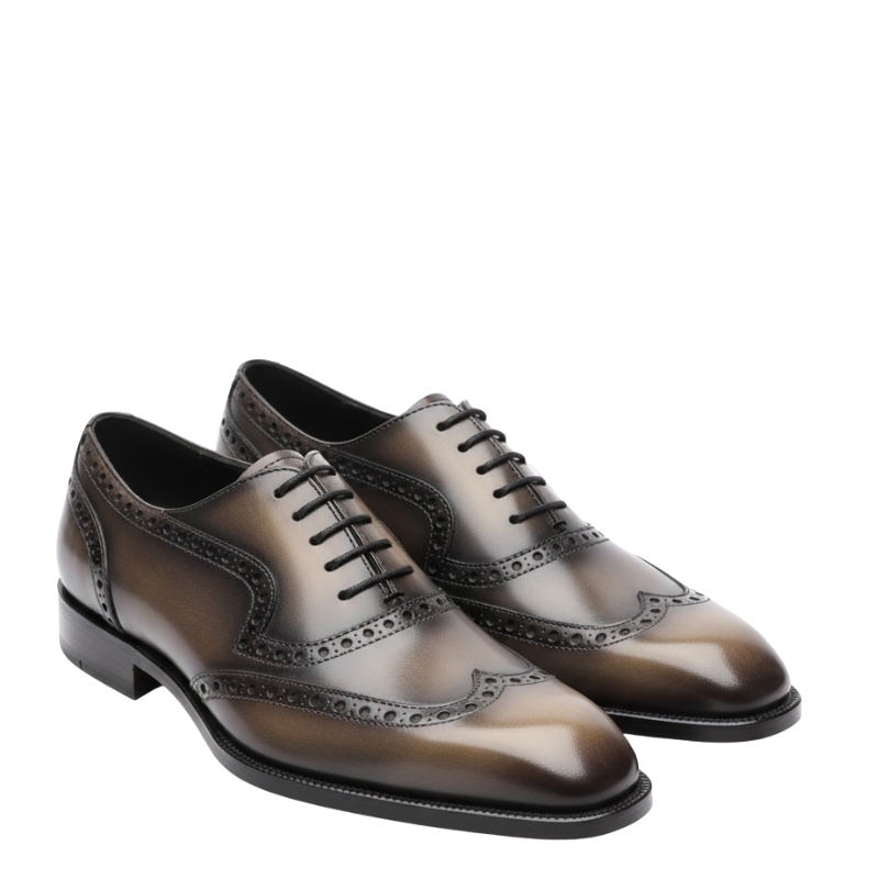Dual Tone Finish Luxury Brogue Oxford