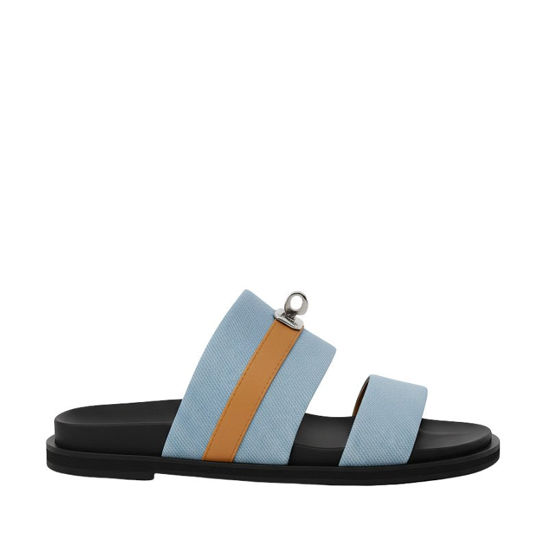 Canvas Multi Strap Comfort Slipper