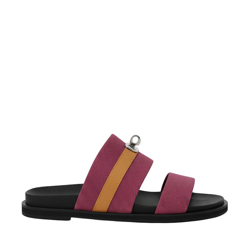 Canvas Multi Strap Comfort Slipper