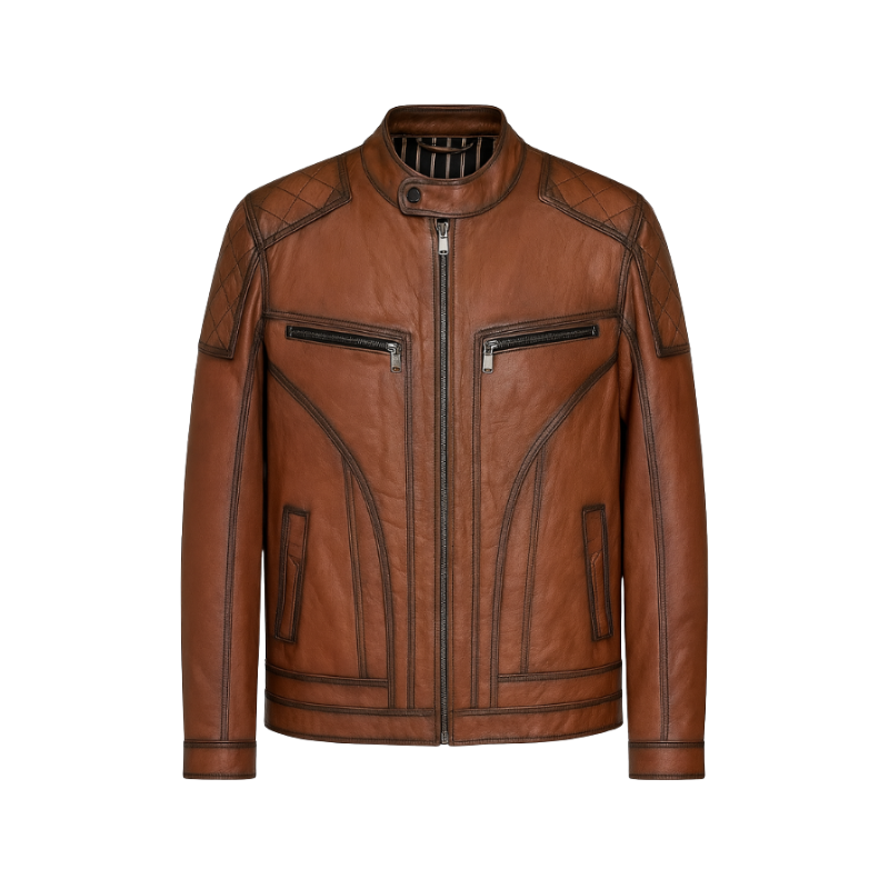 Italian Leather Premium Comfort Fit Men s Leather Jacket