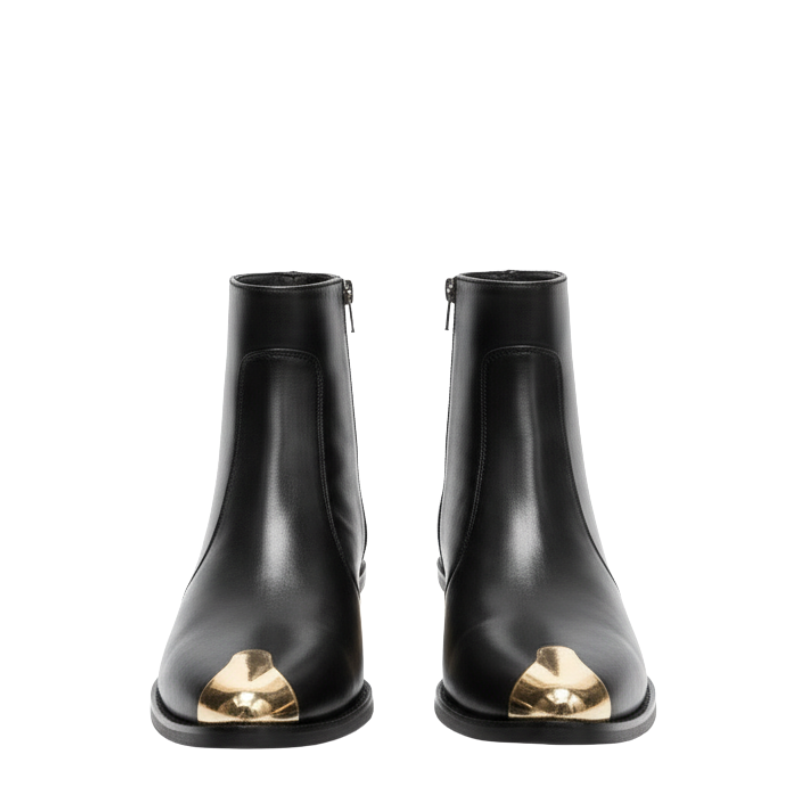 Royal Crest Golden Toe Ankle Boots