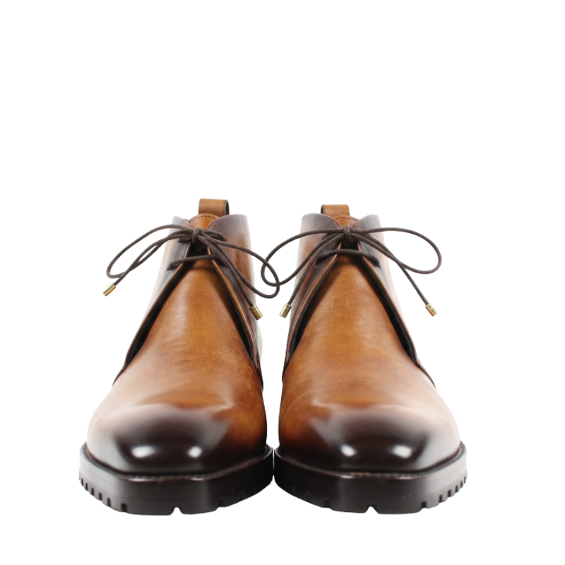 Italian Leather Stylish Chukkas Boot