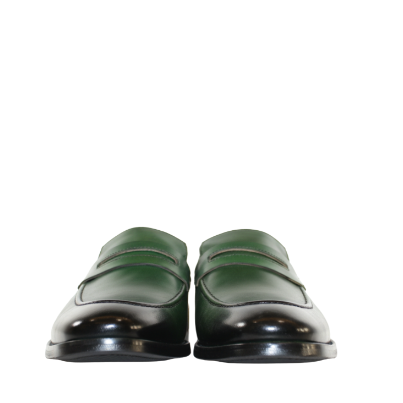 Luxury Emerald Penny Loafers