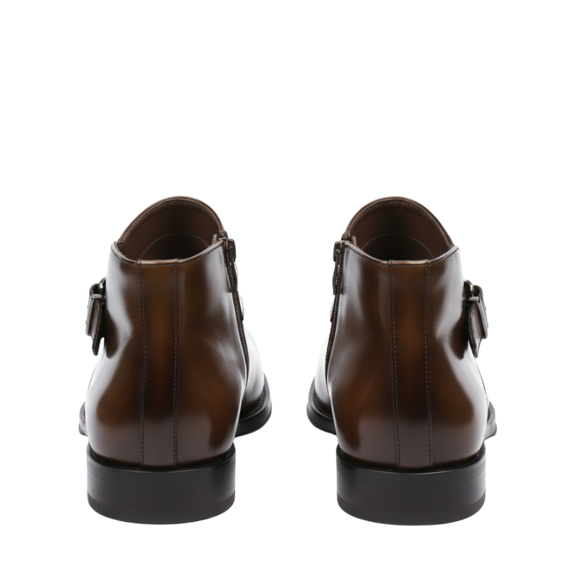 Classic Monk Strap Ankle Boots