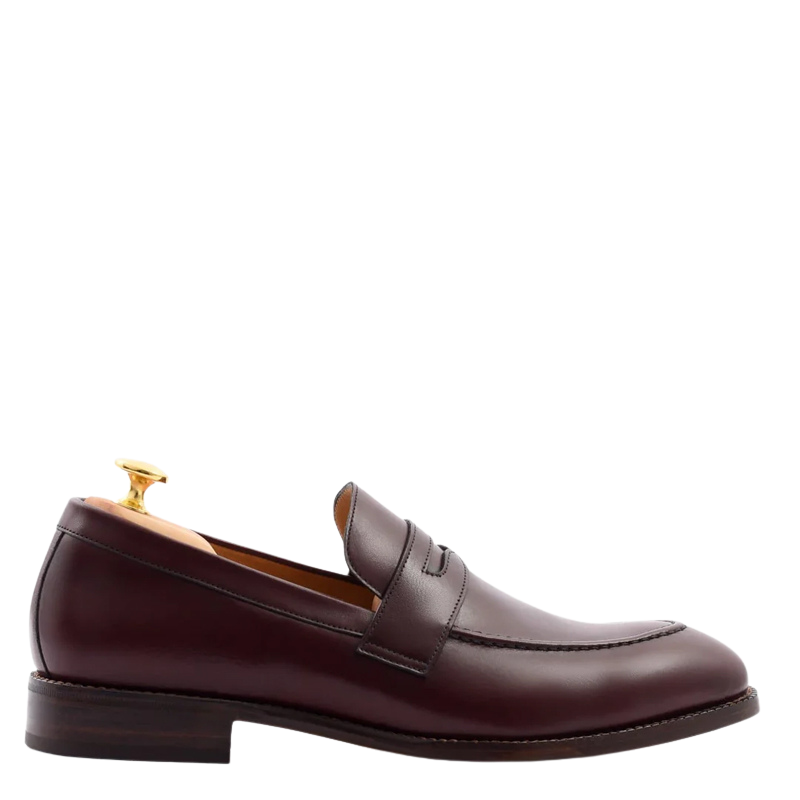 Men s Slip On Shoe with Stacked Heel
