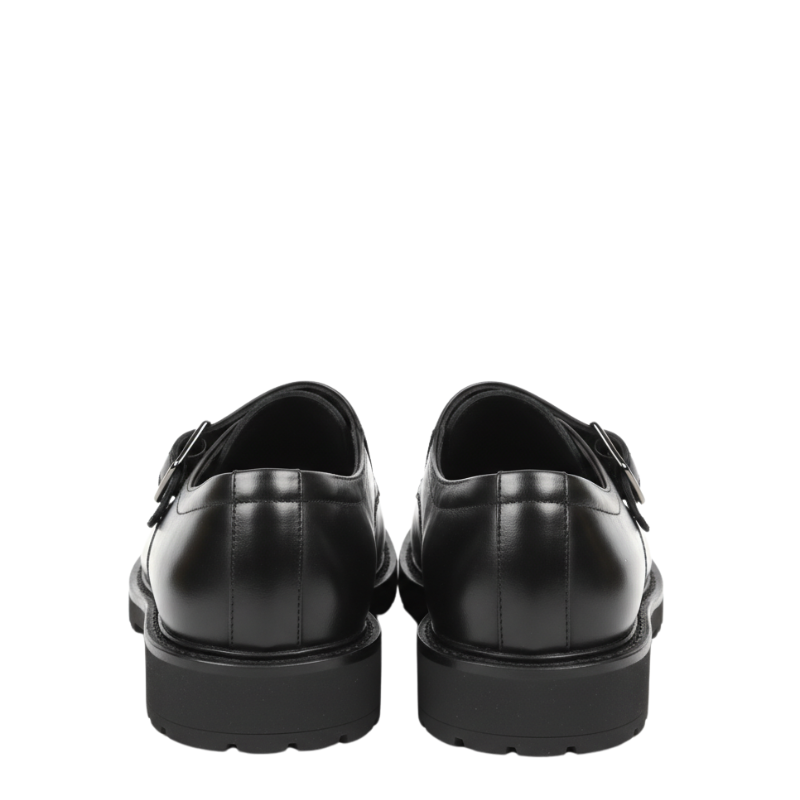 Classic Leather Buckle strap Monk Shoes