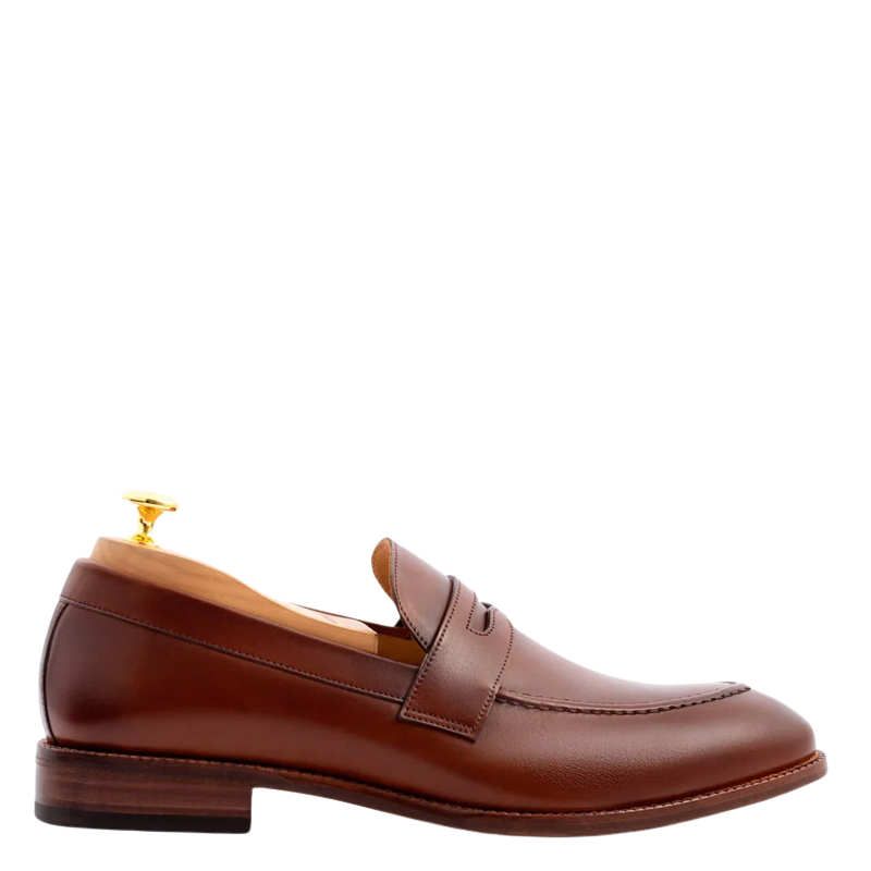 Men s Slip On Shoe with Stacked Heel
