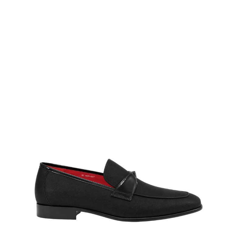 Timeless Grace Textured Glossy Strap Loafers