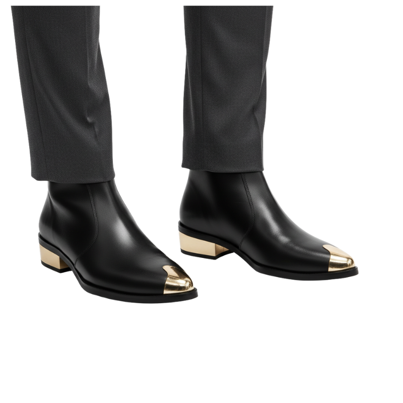 Royal Crest Golden Toe Ankle Boots