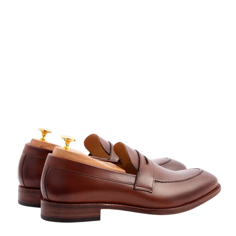 Men s Slip On Shoe with Stacked Heel