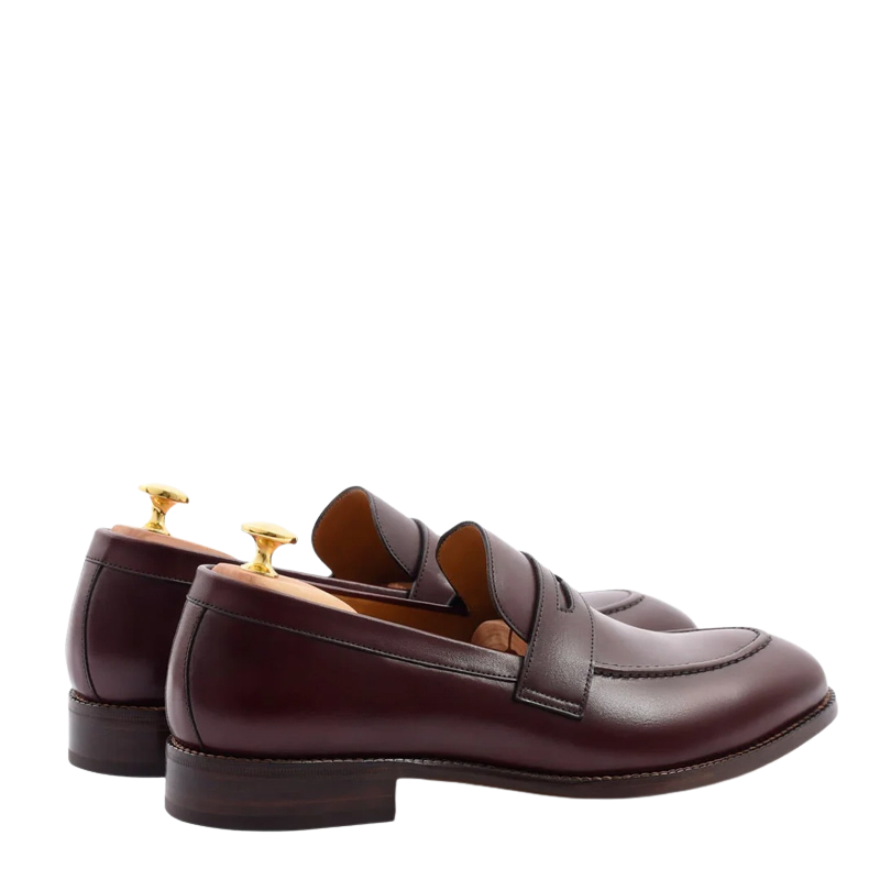 Men s Slip On Shoe with Stacked Heel