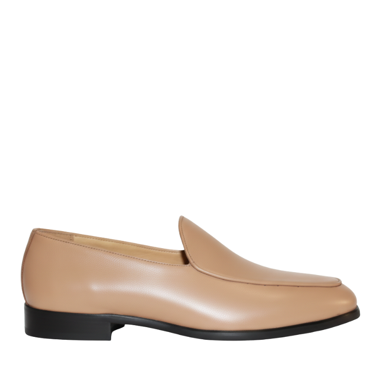 Luxury Leather Slip On Ivory Design Loafers